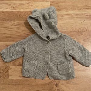 Baby gap bear knit jacket